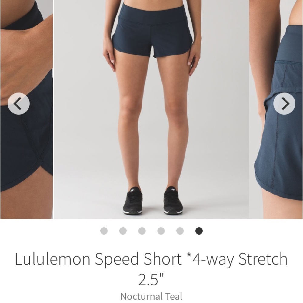 Lululemon Speed Shorts 4-way stretch 2.5”